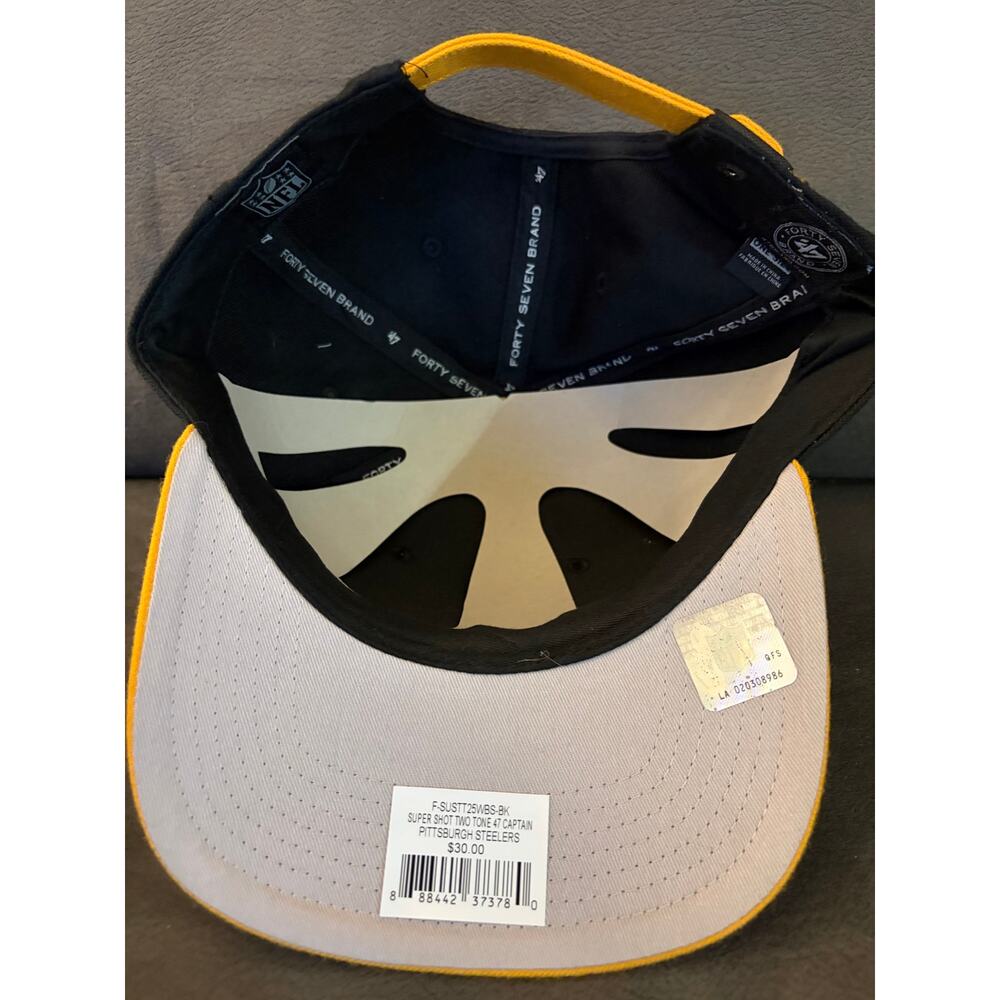 Pittsburg Steelers adjustable hat- 47 brand-NWT - Picture 3 of 3